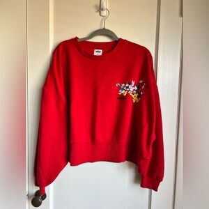 Primark Mickey & Friends Cropped Sweatshirt
